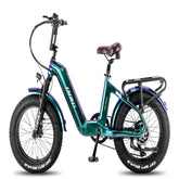 FAFREES F20 Master Electric Bike - 500W Motor 1080WH Battery 110KM Range - Aurora Green